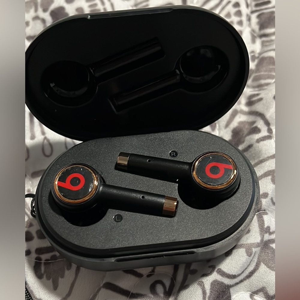 Black, wireless, beats headphones